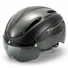 6.락브로스 고글 일체형 자전거 헬멧 WT018S 블랙